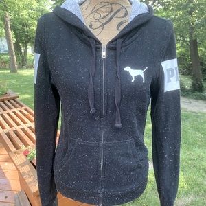 Victoria’s Secret PINK Zip Signature Logo Hoodie